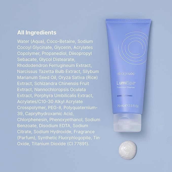 Nu Skin ageLOC LumiSpa Treatment Cleanser | Normal/Combo Skin | 2 Pack | Promotes Smooth, Refreshed Skin | Enhanced LumiSpa Performance | Infused with ageLOC Technology | 2.5 fl oz