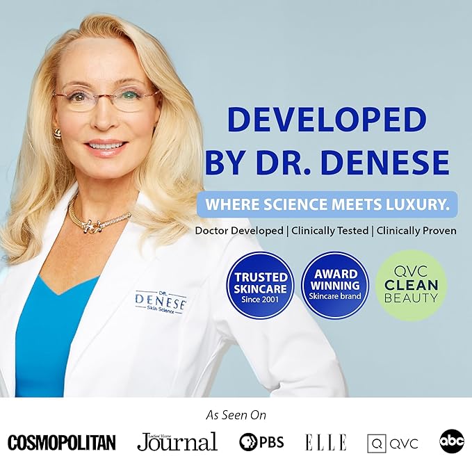 Dr. Denese SkinScience HydroShield Ultra Moisturizing Face Serum 4 oz – Retinol & Ceramide Formula for Deep Moisture, Smooth Radiant Skin, Fine Line Care – Dermatologist-Tested & Cruelty-Free