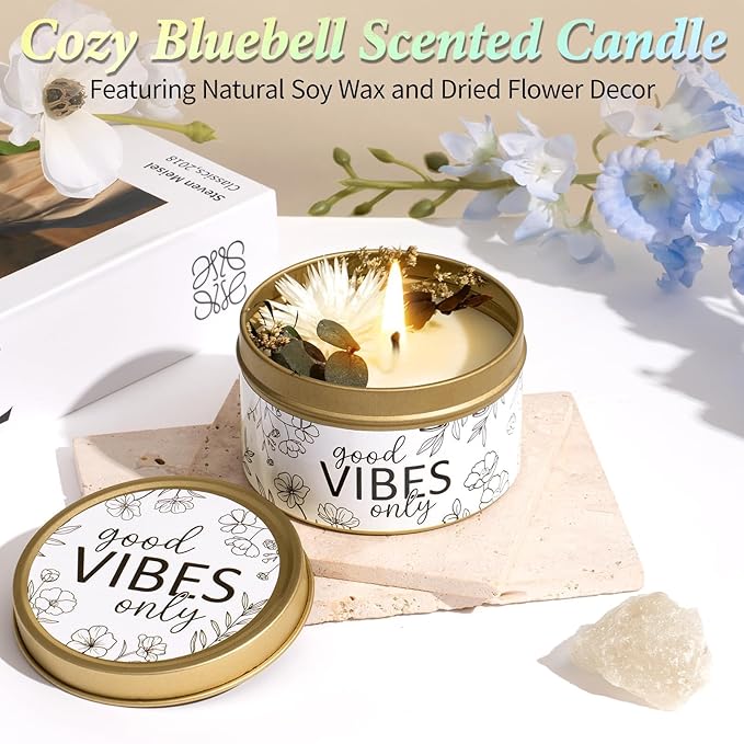 Spa Gifts for Women Bath Gift Set, BlueBell Relaxing Spa Gift Baskets Home Bath Set Self Care Kit Care Package Thank You Birthday Valentines Day Gifts for Her Women Mom Friend Sister Teen Girl Wife