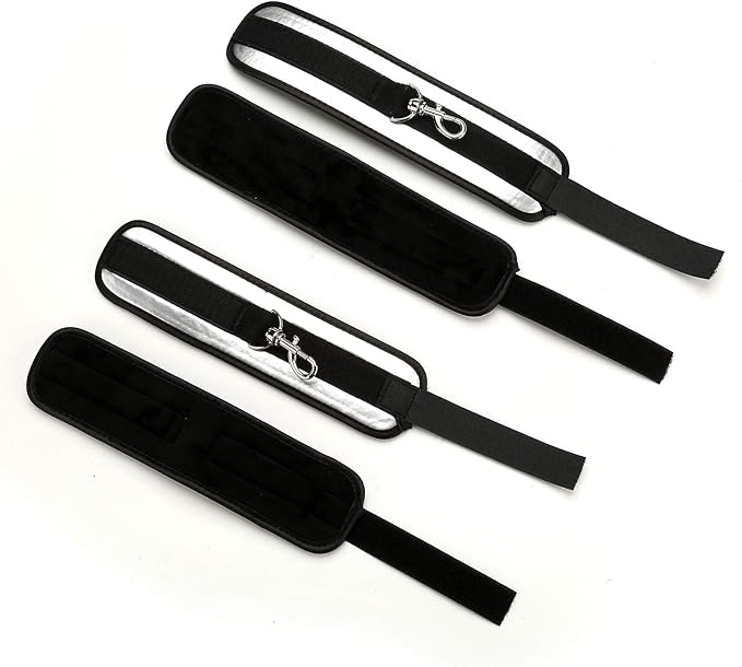 Black Portable Exercise Spreader Bar with 4pcs PU