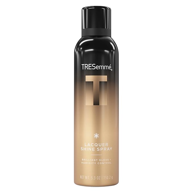 TRESemmé Lacquer Shine Spray 1 ct A-LIST Collection for Brilliant Gloss + Humidity Control, Developed Safe for All Hair Types, 5.3 Oz