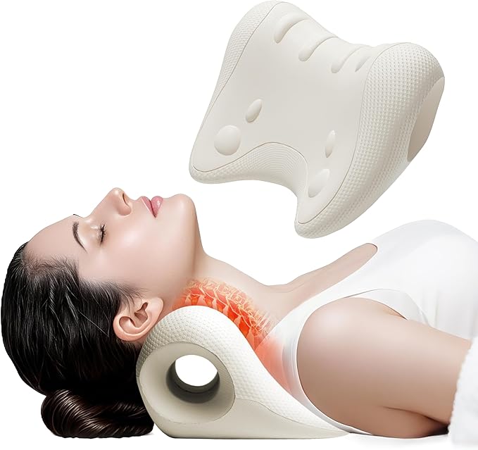 PROIRON Neck and Shoulder Relaxer, Neck Stretcher for Cervical Spine Alignment, TMJ Relief, Nerd Neck, Cervical Traction Device for Tension Headache, Curvature Assist, Pinched Nerve