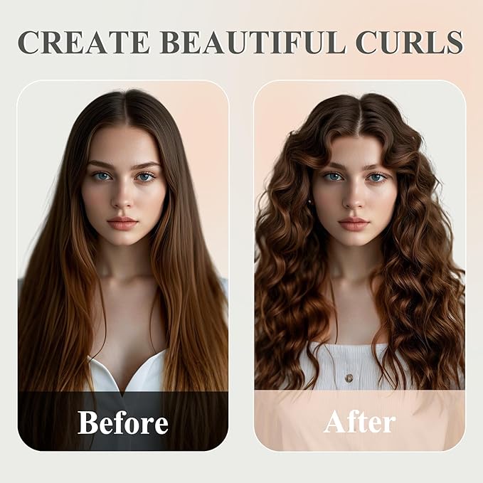 Long Curling Iron Conical Barrels Attachment for Shark FlexStyle, 0.78-1.4Inch Auto-Wrap Curling Iron Curlers to Create Natural Classic and Textured Waves