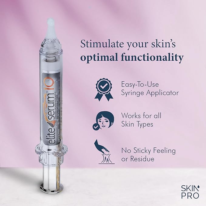 SkinPro Elite Serum 10 - Anti Aging Eye Serum for Dark Circles and Puffiness - Under Eye Brightener, Wrinkles, Eye Bag Remover with Advanced Formulation of Hyaluronic Acid, Argireline and Peptides
