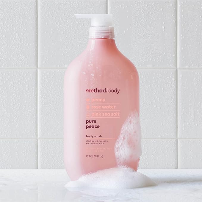 Method Body Wash, Pure Peace, Paraben and Phthalate Free, Biodegradable Formula, 28 oz (Pack of 1)