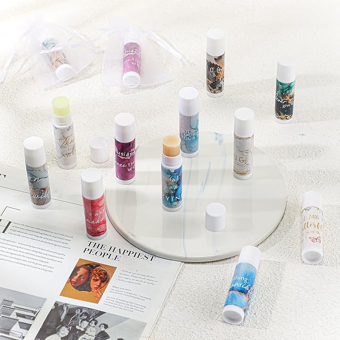 50 Sets Inspirational Lip Balm Gifts