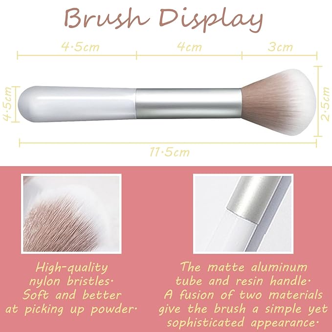 3 Color Matte Pink Blush Palette with Brush, Long Lasting Cheek Makeup, Light and Smooth Blush Powder for Face Beauty