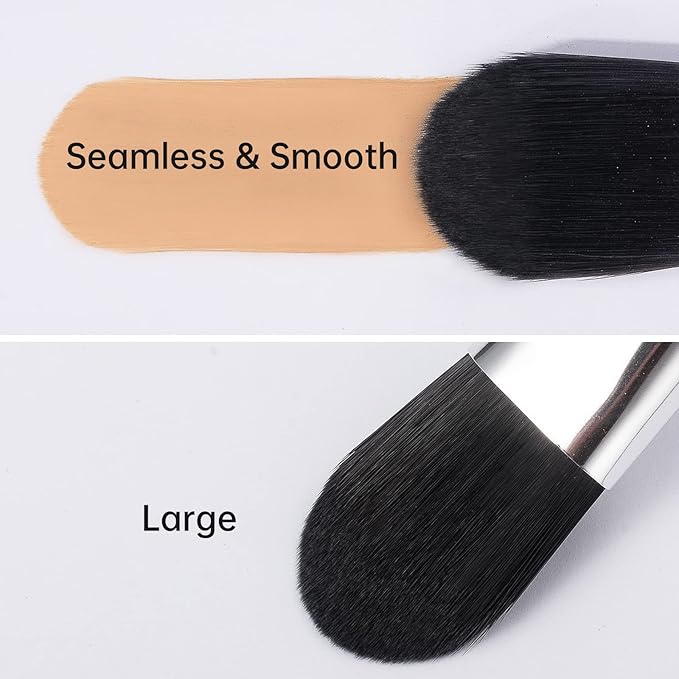Brush Master Foundation Brush for Liquid, Flat Foundation Makeup Brush for Liquid Cream Foundation Powder Buffing Blending Vegan Premium Face Cosmetic Makeup Tool