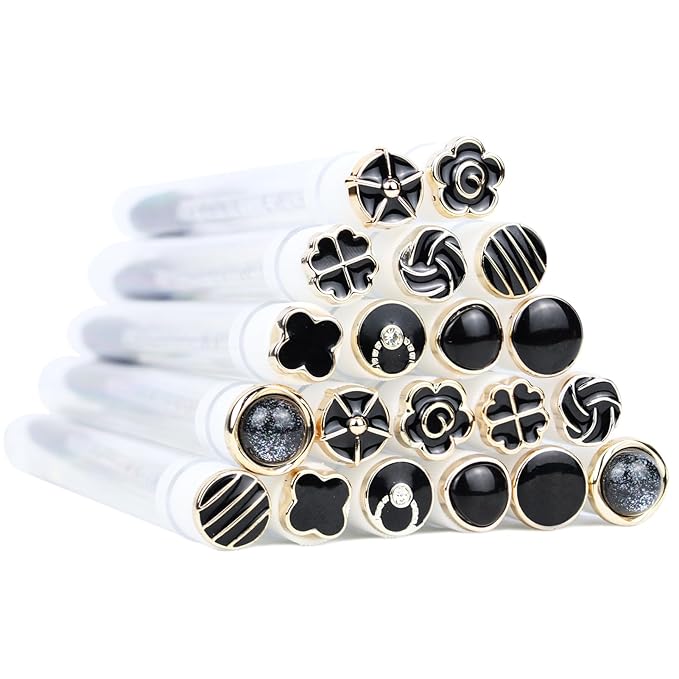 20pcs Mascara Wands Tube Reusable Lash Spoolies Black Classic Eyelash Brush Tubes Spoolies Lash Extension Brushes Applicators Makeup Tools (Black Classic-MIX)