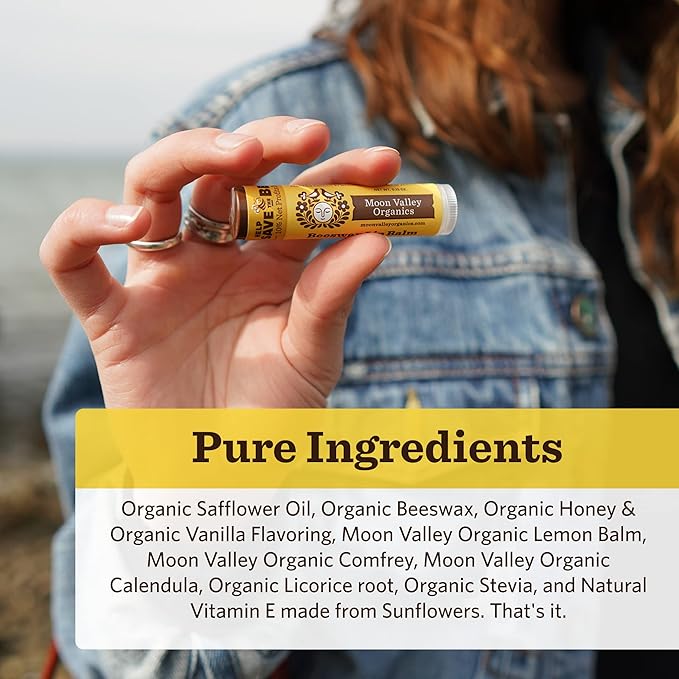 Moon Valley Organics Beeswax Lip Balm Cuticles