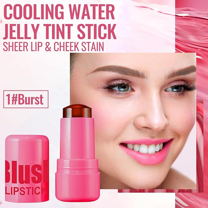 Erinde Cooling Water Jelly Tint Blush Stick, Sheer Cooling