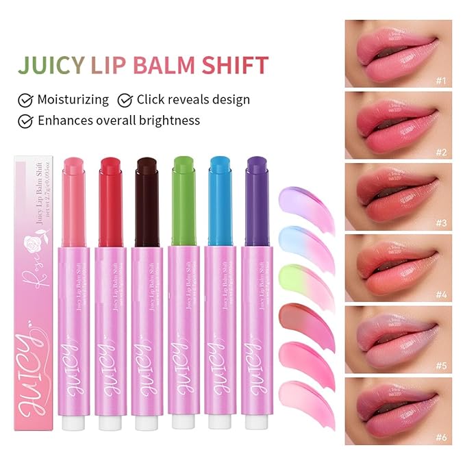 MAEPEOR Tinted Lip Balm 6 Colors