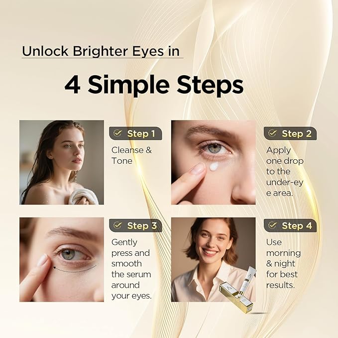 Abarno Retinol Eye Cream for Dark Circles and Puffiness – Hydrating Eye Serum for Wrinkles and Fine Lines, Anti-Aging Under eye Cream for Women, 0.71 fl oz