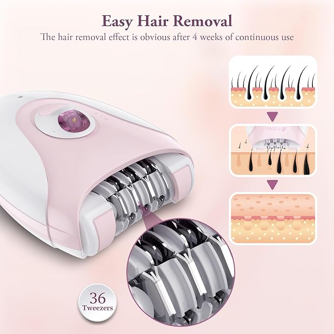 Epilator Smooth Glide Epilator for Women Face Epilatorfor Women Facial EpilatorHair Removal Device Hair Remover Smooth GlideEpilator for WomenFace,Portable Hair Removal Body Legs Arms Armpit Bikini
