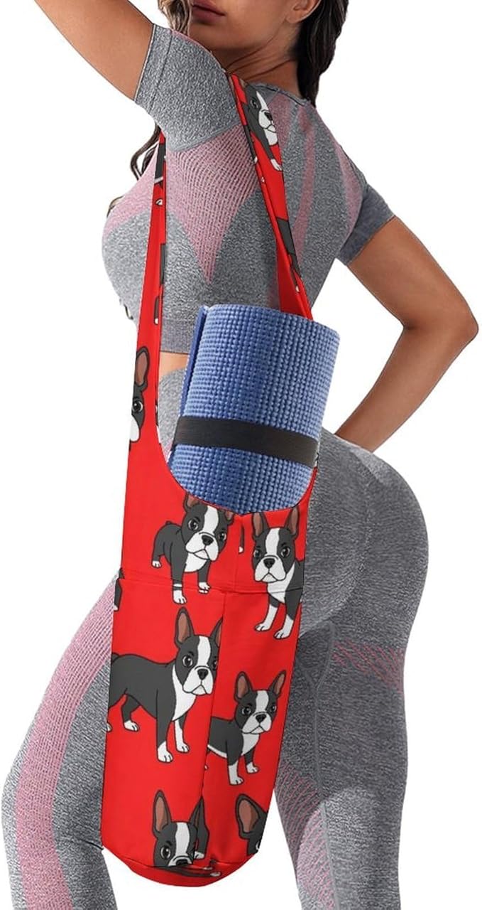 Portable Yoga Mat Carrier Single Shoulder Bag with Pocket Spacious for Yoga Gym Fitness Travel