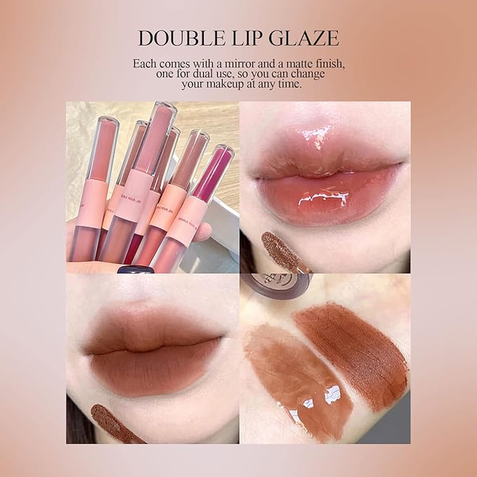 KWOLYKIM 2 In 1 Double Mirror And Matte Gloss,