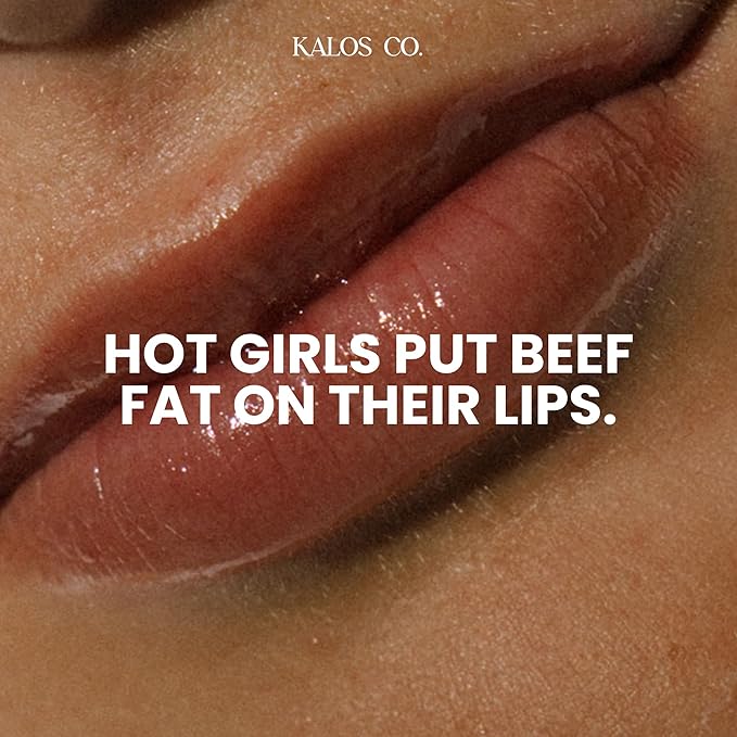 Kalos Co. Tinted Lip Oil with Tallow & Lanolin – Hydrating Balm-Gloss Hybrid with Cherry Seed Oil & Castor Oil – Natural Mineral Pigments, Nourishing Moisture, Non-Sticky Shine (5 Shades) (Mahogany)