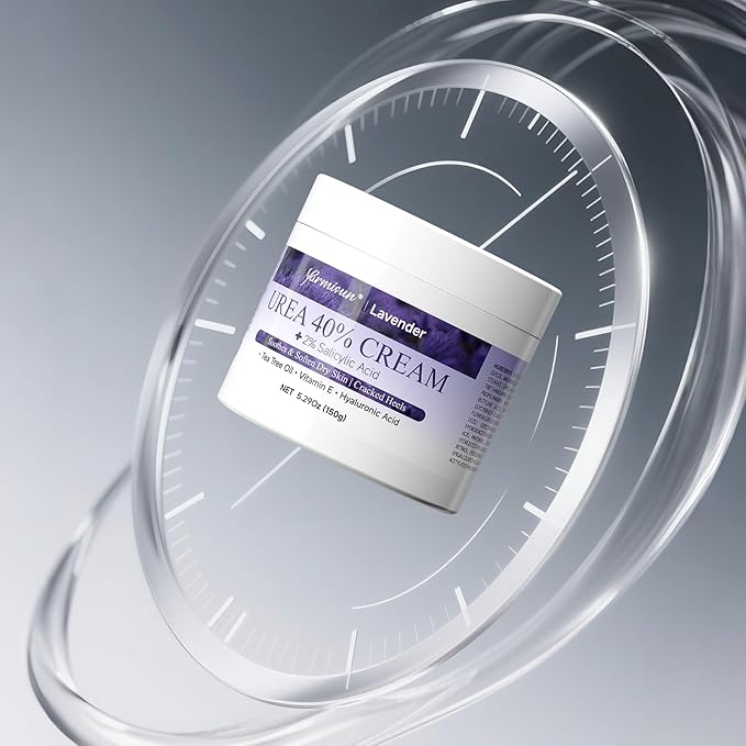 Urea Cream 40 Percent Foot Cream Maximum Strength with Hyaluronic for Dry Skin Cracked Heels Callus Remover