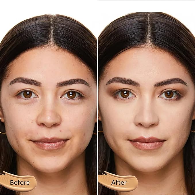 Mushroom Head Air Cushion CC Cream - BB Cream Face Makeup Foundation for Mature Skin Moisturizing Concealer Brighten Long-Lasting, Even Skin Tone for All Skin Types (Buff Beige)