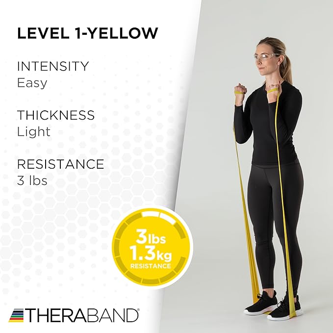 THERABAND Resistance Band, Special Heavy, 50-Yard Roll, Elastic Band for Exercise