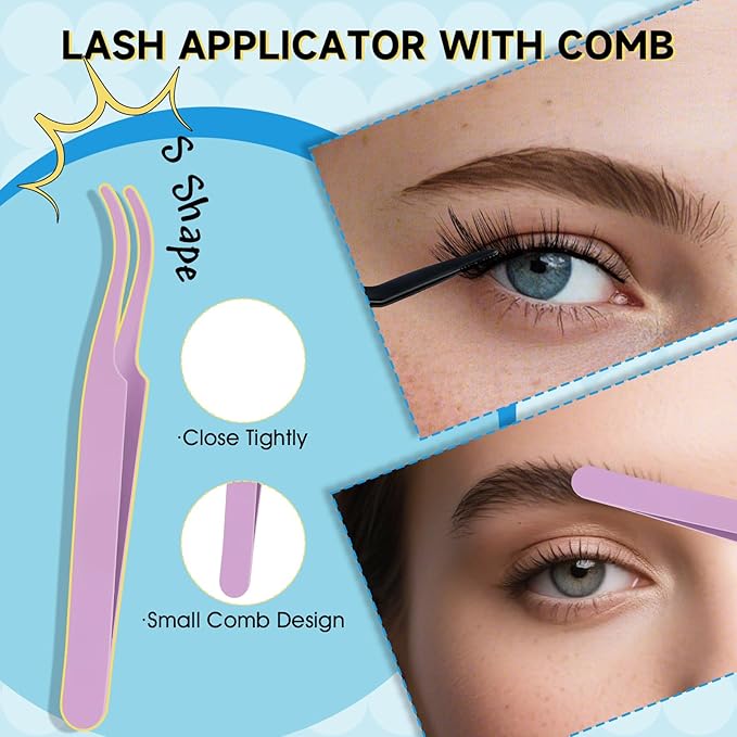 KevKev Lash Clusters Kit 144pcs Eyelash Clusters Cloudy Natural Wispy Lash Clusters Eyelash Extension Kit ith Lash Bond and Seal Remover Beginner Friendly (Cloudy, D-8-18mix)