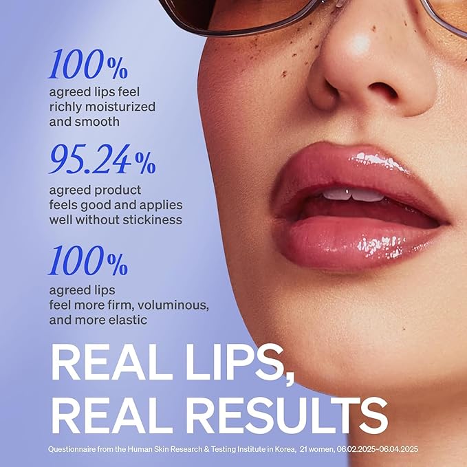 KNEMO LipLock Jelly Serum for Dry Lips, Long-Lasting, Hydrating, Plumping, Glossy Mask with Rose PDRN, Carrot Collagen, Pillow Peptide, Moisturizing Tinted Lip Balm. (Crystal Clear)