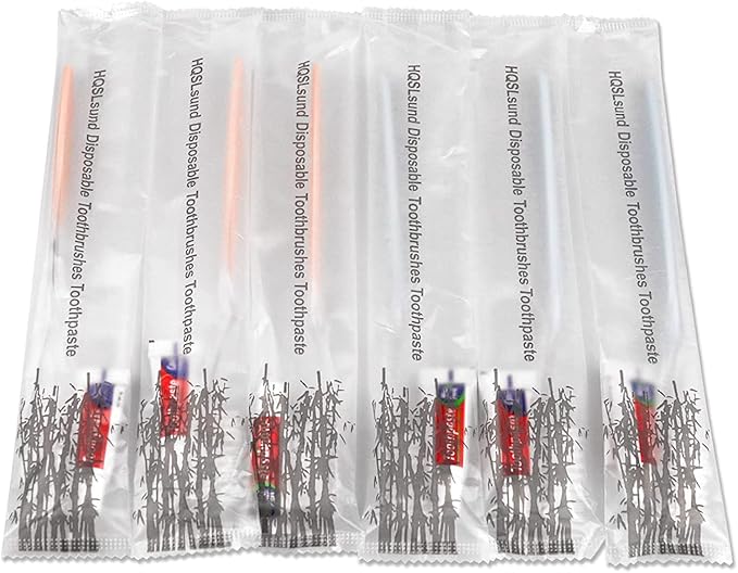 200 Pack Disposable Toothbrushes with Toothpaste, Individually Wrapped Soft Bristle Toothbrushes, Travel Kit