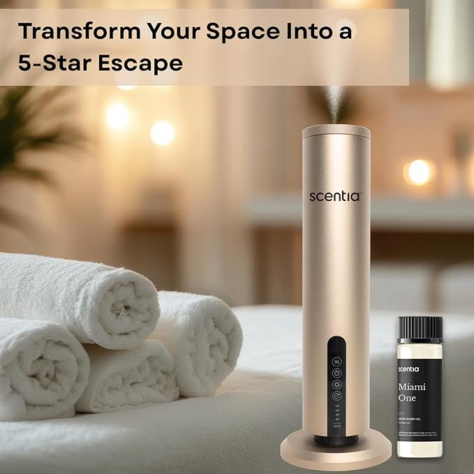 Scentia Miami One Diffuser Oil Inspired by The 1 Hotel Miami Beach - 20 ml 0.67 fl oz - Essential Oil Blend for Aromatherapy, Water Less Diffusers Humidifiers