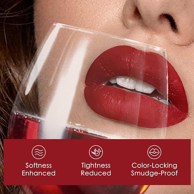 ilembane Smoky Rose Liquid Lipstick - Long-Lasting, Smudge-Proof, Transfer-Resistant Lip Color,Waterproof, Non-Transfer Formula (Moonlit Melody)