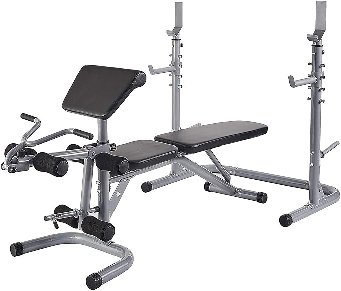 BalanceFrom RS 60 Multifunctional Workout Station Adjustable Olympic 800-Pound Capacity,