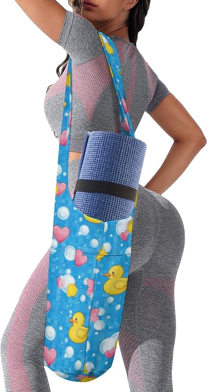 Stylish Yoga Mat Bag for Women Exercise Mat Holder with Shoulder Strap Yoga Mats Totes Sports Storage Bag