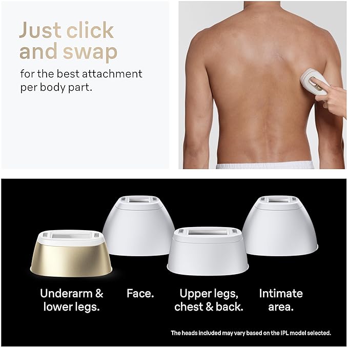 Braun Smart IPL, Silk·Expert Pro 5: at Home Laser Hair Removal for Women and Men, Permanent Visible Hair Reduction in Hair Regrowth for Body & Face, Wide Head and Two Precision Heads, IPL5347