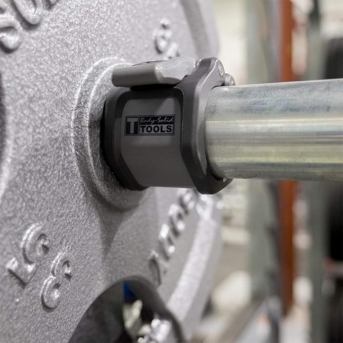 Body-Solid Tools Lock Jaw Hex Collars - Quick-Locking 2" Collars