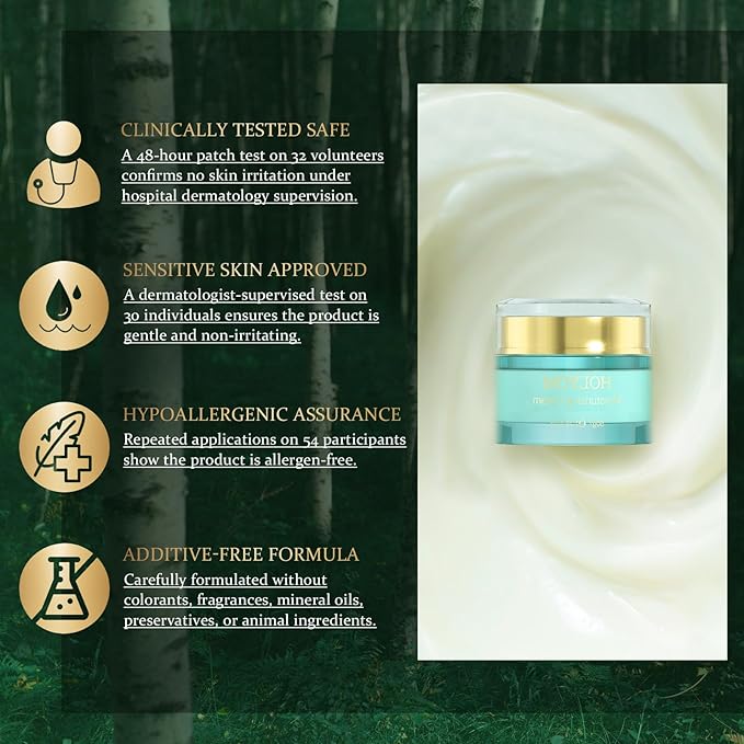 HOLYOM Moisturizing Crepe Fix Cream – Tightens and Firms Face, Neck & Body, Anti Wrinkles for Crepey and Sagging Skin, Christmas Gift for Men & Women, 1.75 Fl Oz