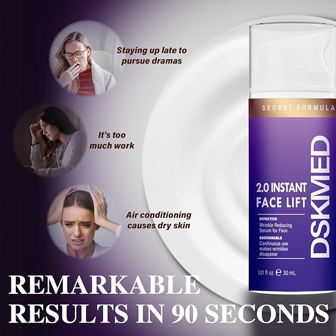 DSKMED Under Eye Bags and Wrinkles 2.0- Instant Face Lift Cream,Remove Dark Circles, Bags Under Eyes, Fine Lines, Wrinkles and Neck Lines