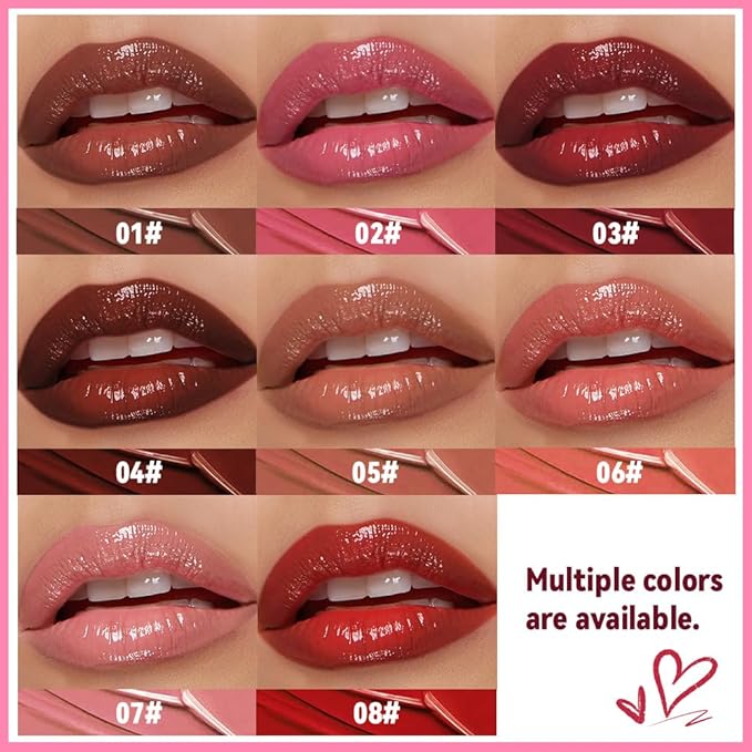 2Pcs Pink Honey Tinted Lip Stain Lip Balm Lip Gloss Lipstick, Sheer Hydrating Lip Stains Tint, Moisturizing Lip Color for All Skin Tones, Nourishing Lip Balm with a Hint of Natural Black Cherry