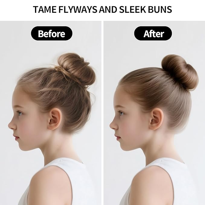 2PCS Hair Wax Stick, Flexible Hold Slick Back Hair Pomade/Balm for Tame Flyaways, Frizz, Sleek Ponytail, Bun, Styling Accessory Cream/Gel for Girls