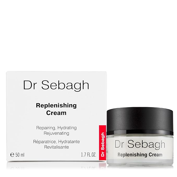 Dr Sebagh Replenishing Cream (1.7 fl oz) - Repairing & Hydrating Moisturizer - Facial Moisturizer for Dry Skin - Vitamin E, Retinol & Collagen Cream for Face - Soothes & Restores Radiance