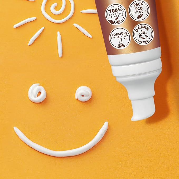 Phyts Sun Protective Fluid Kids SPF 50 - Organic, Fragrance-Free Mineral Face Sunscreen - Non-Sticky Sunscreen with Zinc Oxide - 3.3 oz