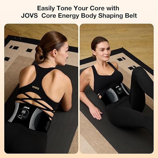 JOVS Red Light Therapy Belt for Back & Abdomen, 660/850/1064nm Red Light Therapy for Body, Portable & Cordless, Flexible 27"-41" Fit, Pain Relief/Circulation Boost/Muscle Relaxation