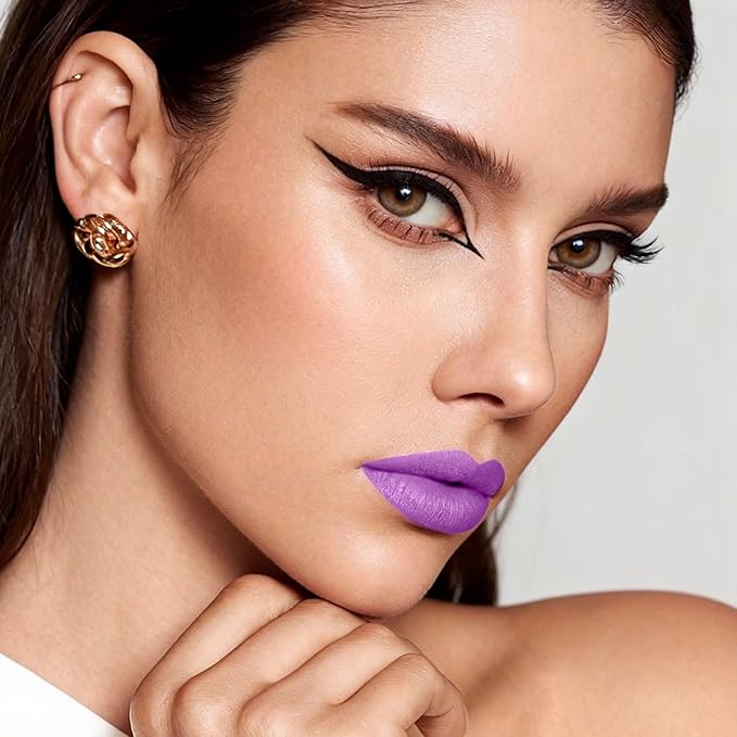 Depuplum Purple Lipstick Matte for Women SuperStay Long Lasting Lipstick Smudge Proof No Transfer Liquid Lipsticks, Cruelty Free Lip Makeup,DM31 Lilac Promise