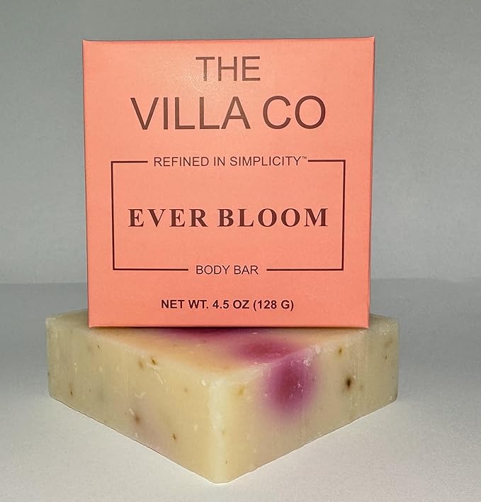 The Villa Co - Ever Bloom | Body Bar Crafted with Rose Petals & Botanicals | A Fresh & Radiant Cleanse With Natural Simplicity