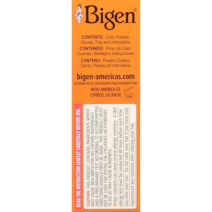 Bigen Powder Hair Color #58 Black Brown 0.21oz (3 Pack)