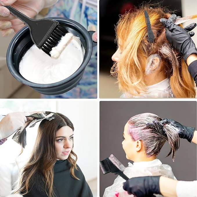 Xarchy 12 Pcs Professional Hair Bleach Kit Hair Coloring Products with Hair Dye Brush, Hair Color Bowl, Earmuffs, Hair Clips for Salon Hair Dye, Hair Color at Home, Hair Bleaching
