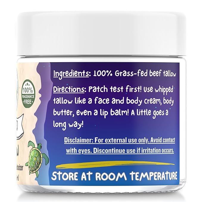 Ancient Paths Whipped Tallow (9oz) - Grass-Fed, 100% Natural Beef Tallow Moisturizer - Large Size Face & Body Moisturizer for Women, Men & Kids - Fragrance & Preservative-Free - Small Batch USA Made