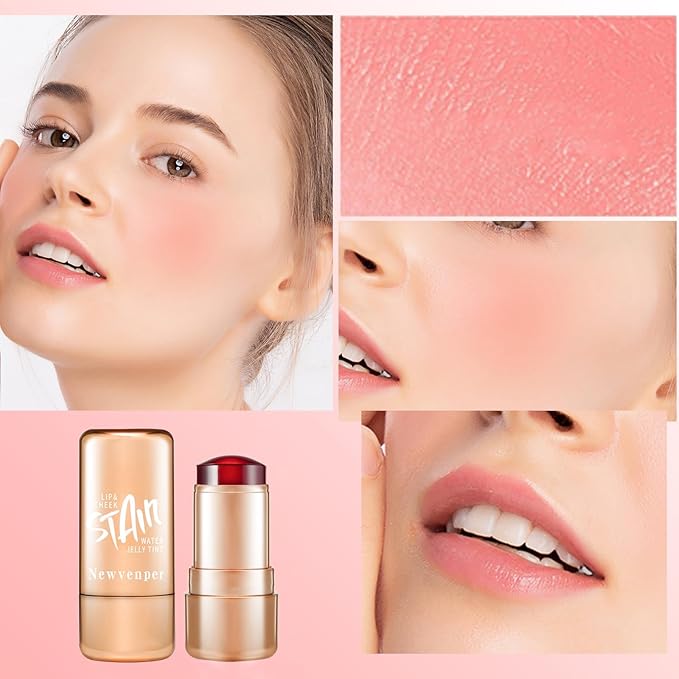 2pcs Jelly Blush Stick, Multi-purpose Lip and Cheek