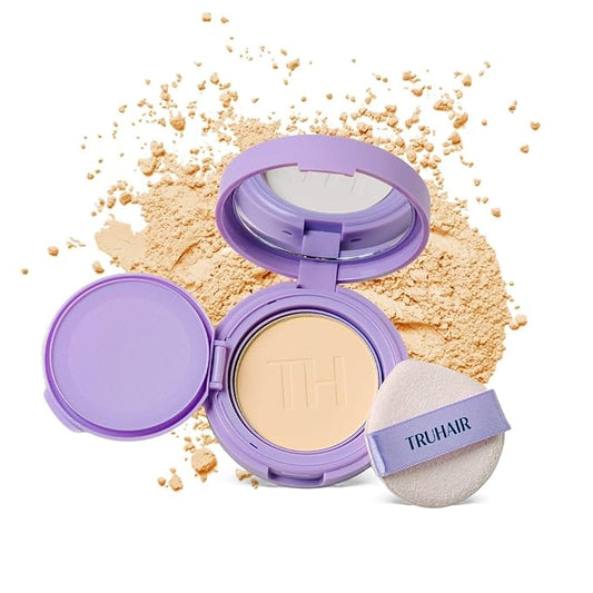 TRUHAIR Root & Scalp Cover Up Pressed Powder Compact, Waterproof, Weightless Hair Coverage & Bald Spot Concealing, Root Touch Up Hair Color for Gray Coverage & Thinning Areas, 0.35 Oz (Light Blonde)