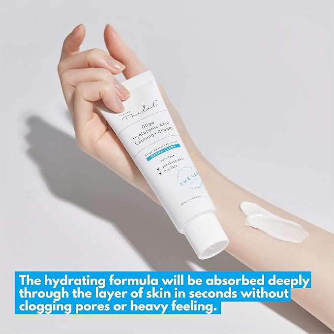 Blanc Doux Oligo Hyaluronic Acid Calming Cream 1.69 fl. oz. - VEGAN Certified - Greatly Moisturizing Cream for Sensitive, Dry Skin with Hyaluronic Acid Deep Hydrating, Soothing - Best Korean Skin Care