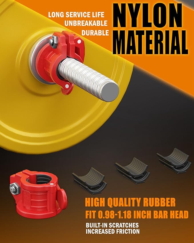 Barbell Clamps 1 Inch or 2inch - 2 0.98-1.18inch)