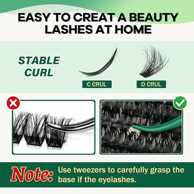 KEYYOU Lash Clusters 280Pcs 100D Long 10-18MIX Lash Spikes Eyelash Clusters Volume Individual Lashes DIY Spiky Lash Extension Cluster Eyelash Extensions(100D&Spikes-D-12-20MIX+13-21MIX)